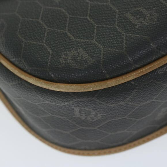 DIOR Honeycomb Canvas Shoulder Bag Pvc Black - Picture 15 of 16